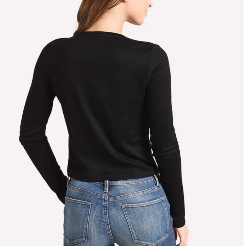J Brand Black Long Sleeve Crewneck Tee